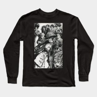 Enigmatic Lady at an Edwardian picture viewing salon 1911 Long Sleeve T-Shirt